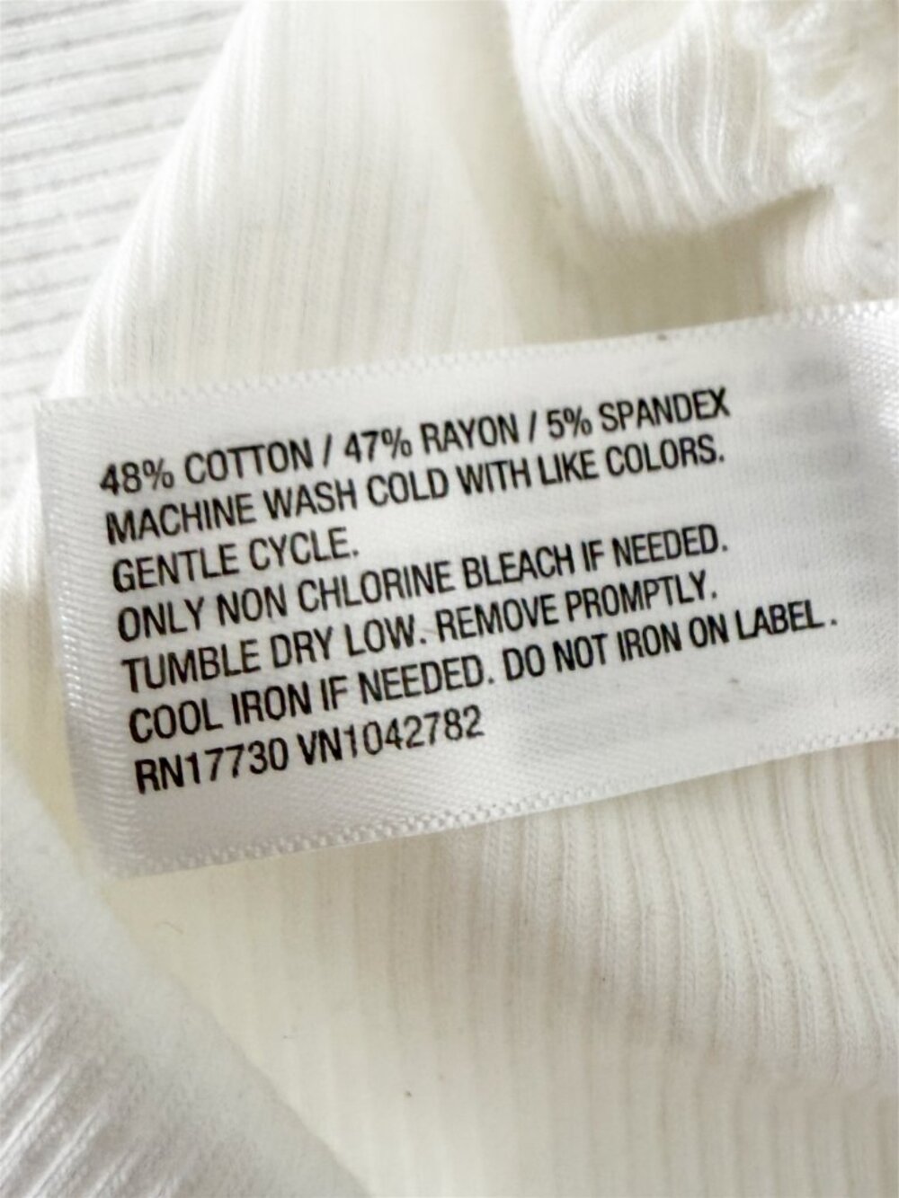 A New Day Slim Fit Modern Ribbed Mock Neck Tank Top Off-White XL NEW - Picture 7 of 9
